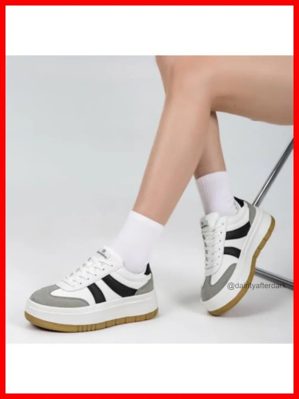 Women's Platform Fashion Sneakers Chunky Tennis Shoes Lightweight Comfortable